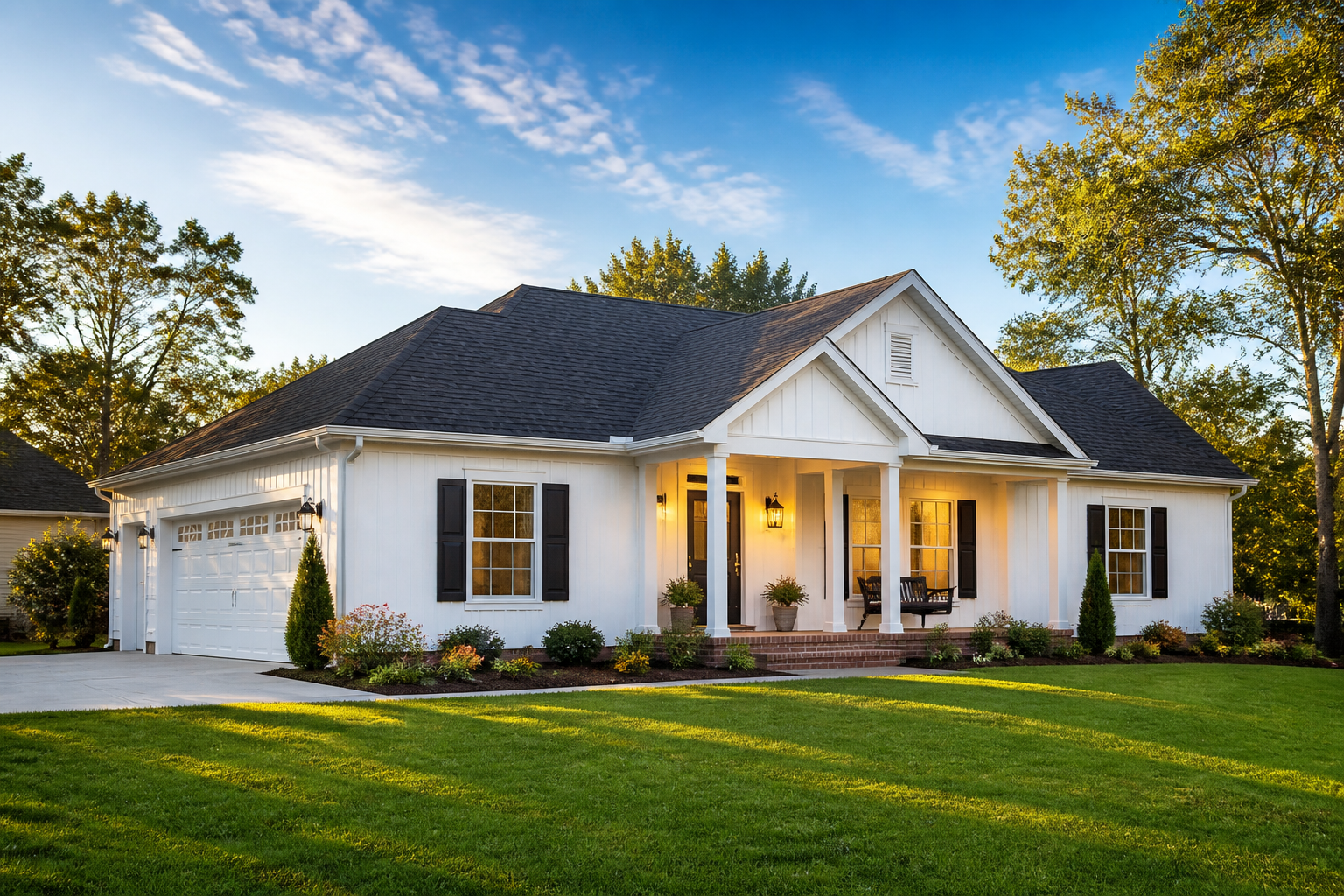 a well-kept residential NC home of the kind O'Quinn Roofing services